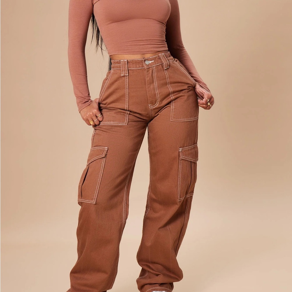 Brown Cargo Pants